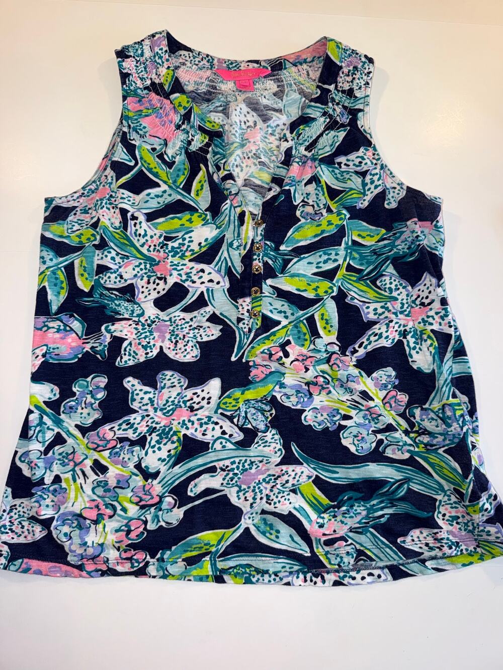 Lilly Pulitzer Sleeveless  Small Floral Print